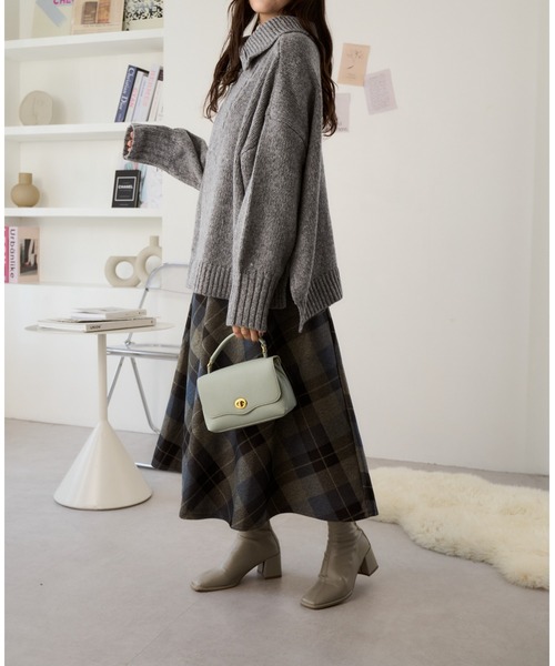 「Ada.」 長袖ニット FREE グレー レディース_画像5