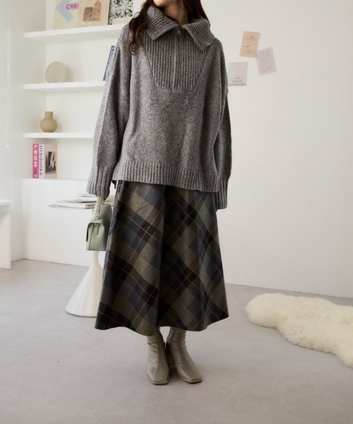 「Ada.」 長袖ニット FREE グレー レディース_画像6