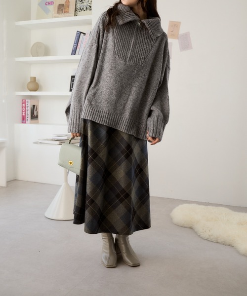 「Ada.」 長袖ニット FREE グレー レディース_画像7