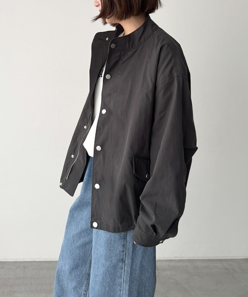 新品 タグ付き El mar エルマール コットンスタンドカラーブルゾン CANAL JEAN（キャナルジーン）の「El mar(エルマール) コットン