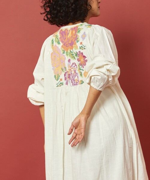 「Freada」 長袖ワンピース ONE SIZE ブラック レディース_画像8