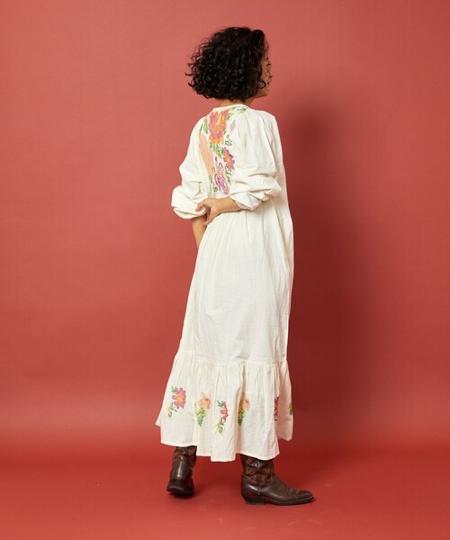 「Freada」 長袖ワンピース ONE SIZE ブラック レディース_画像9