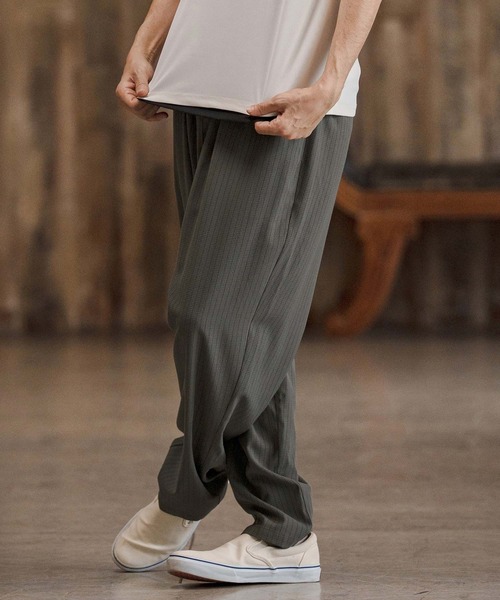 CAMBIO（カンビオ） パンツ mp14680-Seersucker Balloon Pants