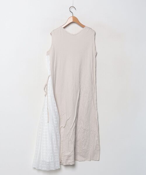 「LANVIN en Bleu」 ノースリーブワンピース 38 ホワイト レディース_画像2