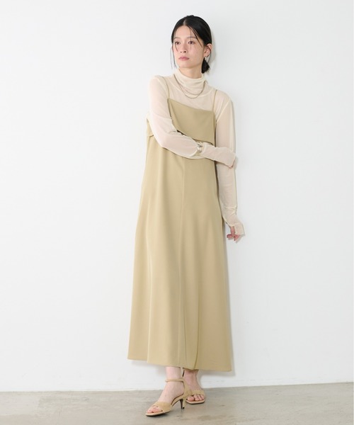 「LARUTA」 サロペットスカート MEDIUM チャコールグレー レディース_画像6