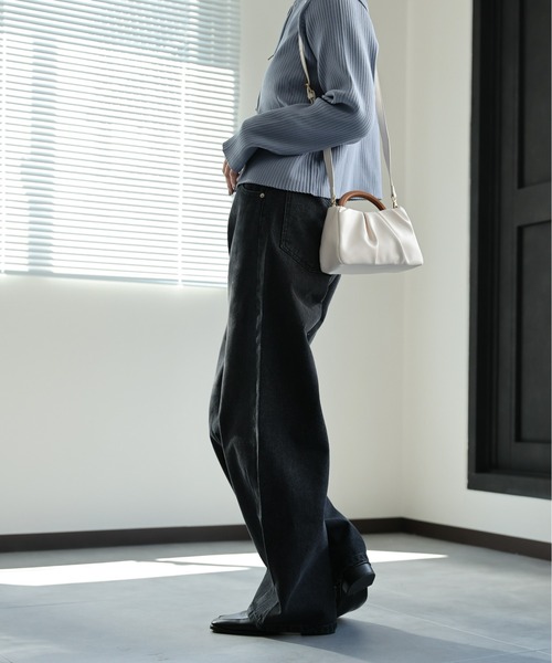 「ap retro」 デニムパンツ LARGE ブラック レディース_画像5