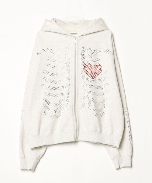 DISCOVERED（ディスカバード） パーカー HOTFIX BONE＆HEART PARKA