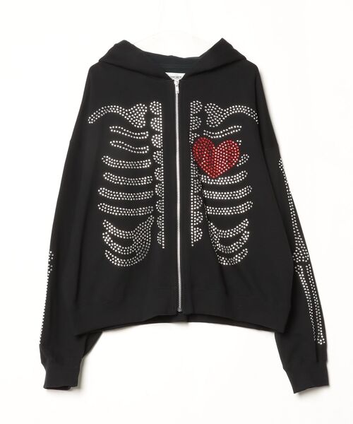 DISCOVERED（ディスカバード） パーカー HOTFIX BONE＆HEART PARKA