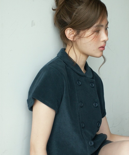 igi オールインワン BABY DOUBLE FRONT ROMPER / パイルダブルフロント igi オールインワン BABY DOUBLE FRONT ROMPER / パイルダブルフロント