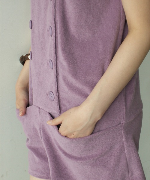 igi オールインワン BABY DOUBLE FRONT ROMPER / パイルダブルフロント