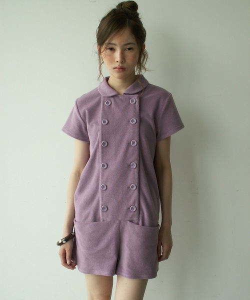 igi オールインワン BABY DOUBLE FRONT ROMPER / パイルダブルフロント
