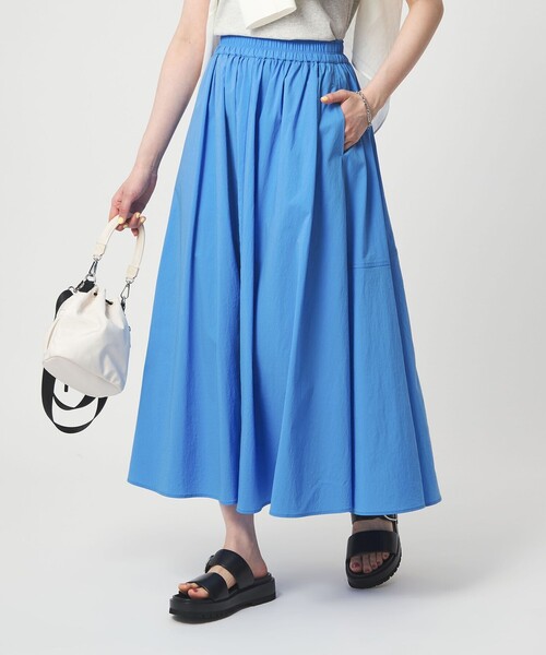 スカート WONDER CLOTH ボリューム スカート マシンウォッシャブル ストレッチ 接触冷感 吸水速乾の画像