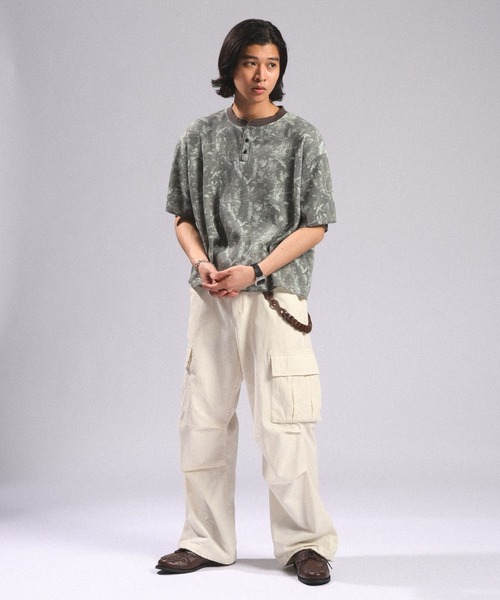 RAGEBLUE（レイジブルー） ワイドパンツ カーゴパンツ Cotton Linen