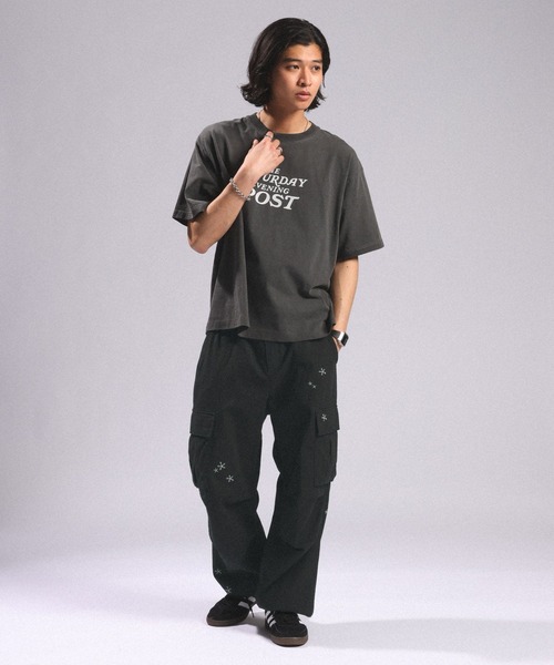 RAGEBLUE（レイジブルー） ワイドパンツ カーゴパンツ Cotton Linen