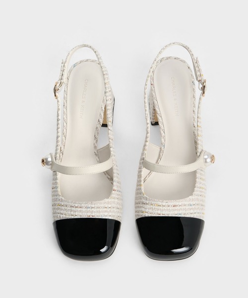 「CHARLES & KEITH」 ヒールサンダル 23cm ブラック系その他6 レディース_画像5