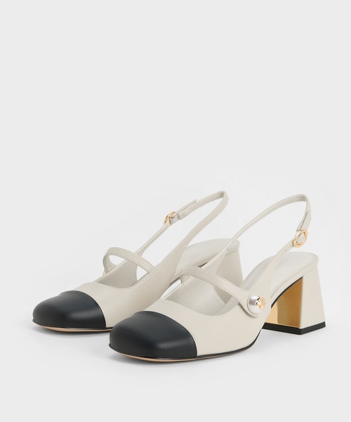 「CHARLES & KEITH」 ヒールサンダル 23cm ブラック系その他6 レディース_画像6