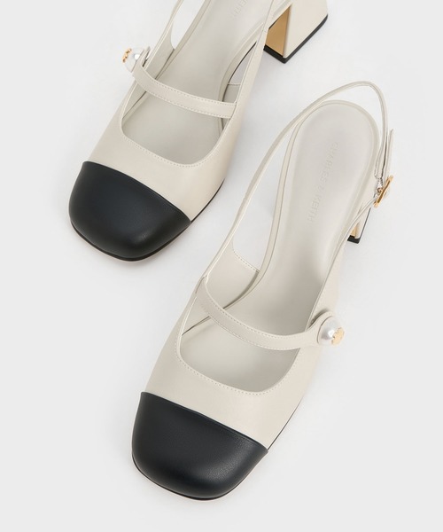 「CHARLES & KEITH」 ヒールサンダル 23cm ブラック系その他6 レディース_画像9