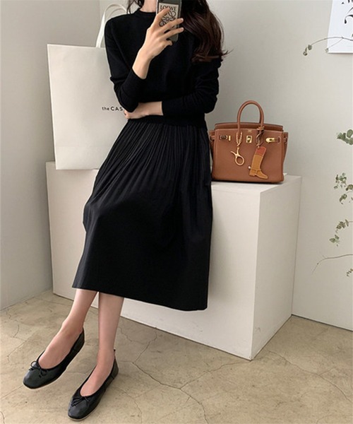 「MAISON DE THERESE」 ドッキングワンピース FREE ブラック レディース_画像3