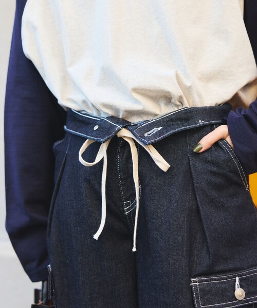 「FREAK'S STORE」 カーゴパンツ SMALL オリーブ レディース_画像4