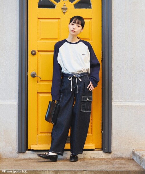 「FREAK'S STORE」 カーゴパンツ SMALL オリーブ レディース_画像9