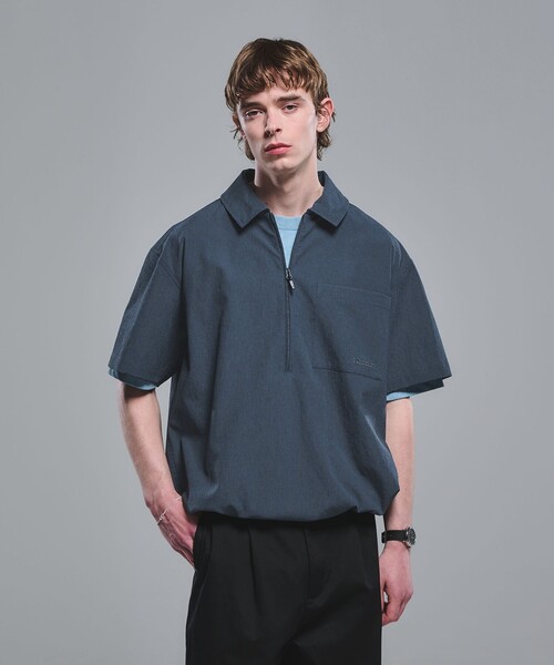 Marmot（マーモット） シャツ 「別注」「Marmot」ハーフジップ 半袖