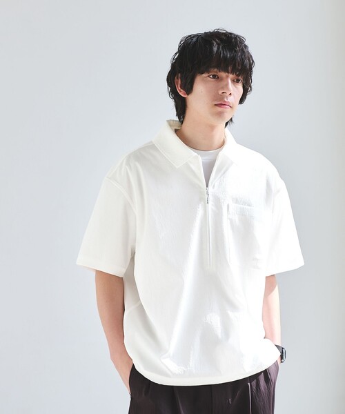 Marmot（マーモット） シャツ 「別注」「Marmot」ハーフジップ 半袖