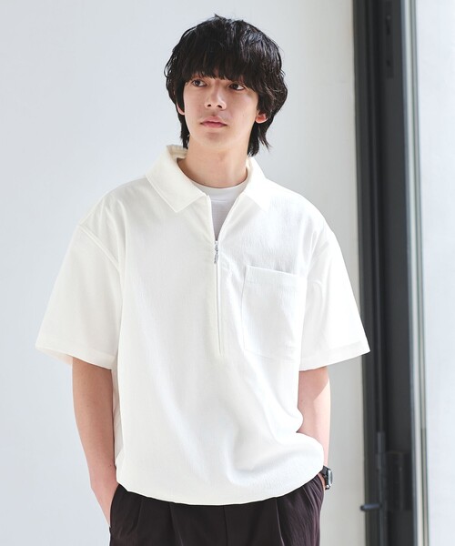 【新品】ムータマリン　ゴルフ　ハーフジップ　半袖シャツ　メンズLサイズ Marmot（マーモット） シャツ 「別注」「Marmot」ハーフジップ 半袖