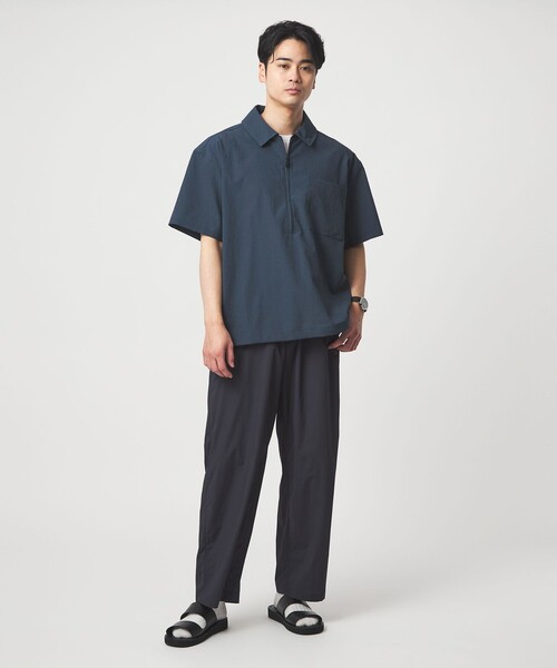 Marmot（マーモット） シャツ 「別注」「Marmot」ハーフジップ 半袖