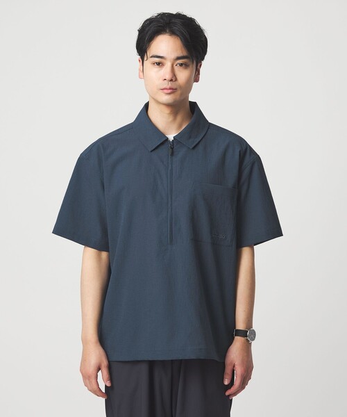 Marmot（マーモット） シャツ 「別注」「Marmot」ハーフジップ 半袖