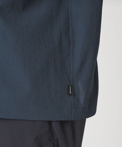 Marmot（マーモット） シャツ 半袖 「別注」「Marmot」ハーフジップ