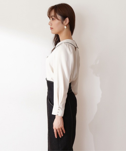 「PROPORTION BODY DRESSING」 長袖ブラウス FREE オフホワイト レディース_画像4