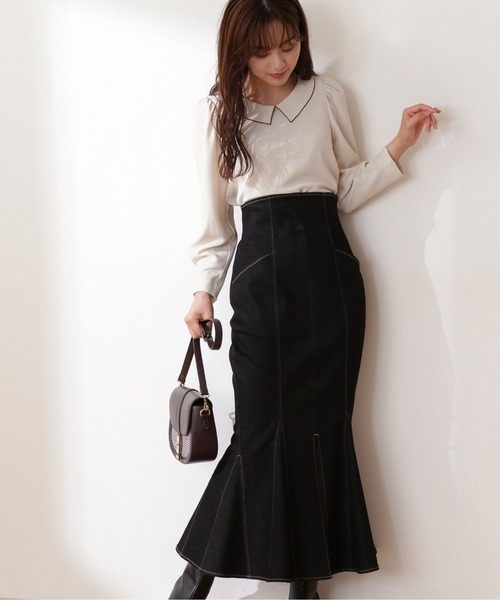「PROPORTION BODY DRESSING」 長袖ブラウス FREE オフホワイト レディース_画像5