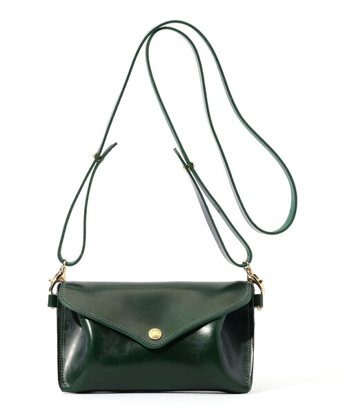 ショルダーバッグ 「別注」GLENROYAL MEDIUM PURSE WITH STRAP ブライドルレザー ショルダーミニバッグ メンズの画像