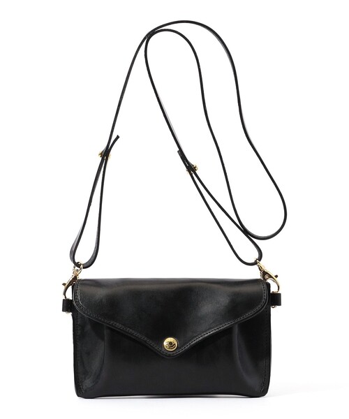 ショルダーバッグ 「別注」GLENROYAL MEDIUM PURSE WITH STRAP ブライドルレザー ショルダーミニバッグ メンズの画像