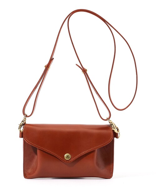 ショルダーバッグ 「別注」GLENROYAL MEDIUM PURSE WITH STRAP ブライドルレザー ショルダーミニバッグ メンズの画像