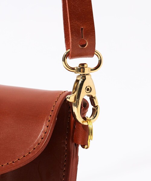ショルダーバッグ 「別注」GLENROYAL MEDIUM PURSE WITH STRAP ブライドルレザー ショルダーミニバッグ メンズの画像