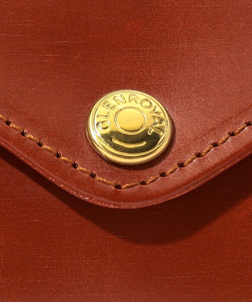 ショルダーバッグ 「別注」GLENROYAL MEDIUM PURSE WITH STRAP ブライドルレザー ショルダーミニバッグ メンズの画像