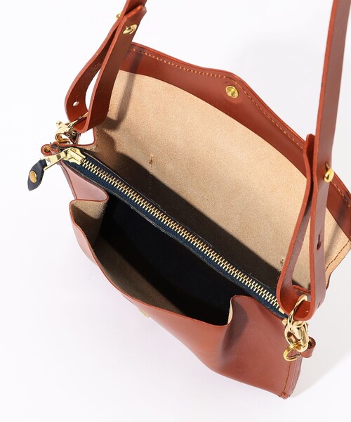 ショルダーバッグ 「別注」GLENROYAL MEDIUM PURSE WITH STRAP ブライドルレザー ショルダーミニバッグ メンズの画像