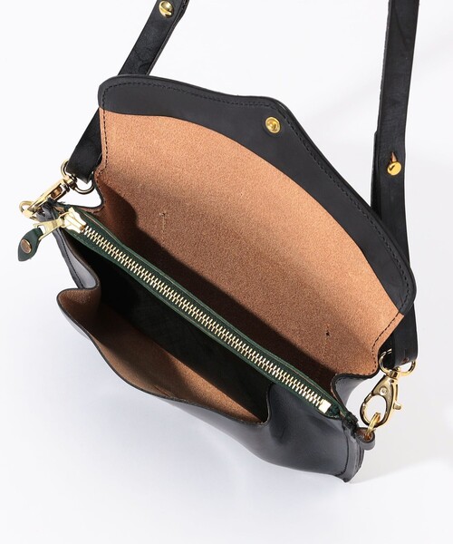 ショルダーバッグ 「別注」GLENROYAL MEDIUM PURSE WITH STRAP ブライドルレザー ショルダーミニバッグ メンズの画像