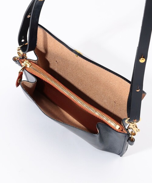 ショルダーバッグ 「別注」GLENROYAL MEDIUM PURSE WITH STRAP ブライドルレザー ショルダーミニバッグ メンズの画像