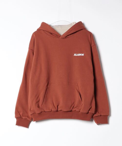 「XLARGE」 プルオーバーパーカー X-LARGE ブラウン メンズ_画像2