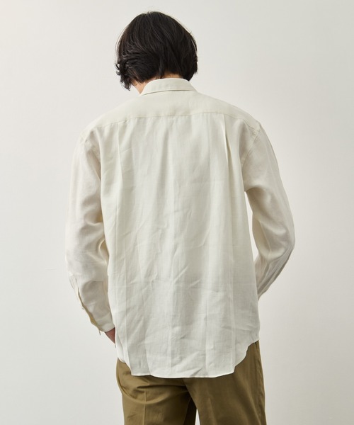 シャツ 「FUJI/フジ」LINEN STANDARD SHIRT メンズの画像
