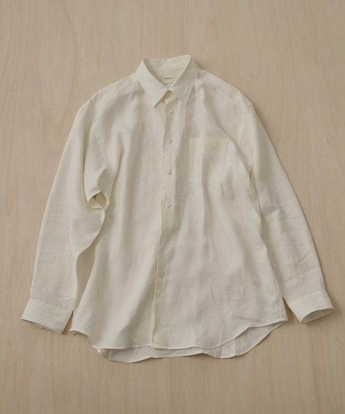 シャツ 「FUJI/フジ」LINEN STANDARD SHIRT メンズの画像