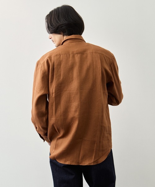 シャツ 「FUJI/フジ」LINEN STANDARD SHIRT メンズの画像