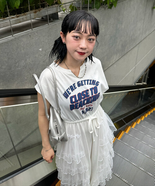 「CIAOPANIC」 ノースリーブワンピース FREE グレー レディース_画像3