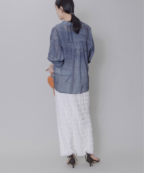 「Eimee Law」 長袖シャツ FREE ライトブルー レディース_画像4