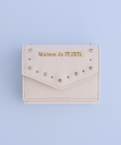 Maison de FLEUR（メゾンドフルール） 財布 ビジュースタッズプチ