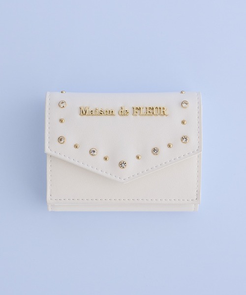 メゾンドフルール 財布 Maison de FLEUR（メゾンドフルール） 財布 ビジュースタッズプチ