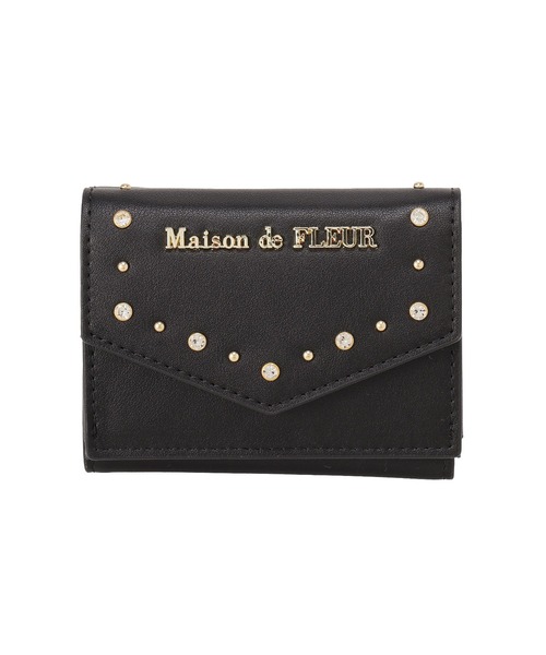 Maison de FLEUR（メゾンドフルール） 財布 ビジュースタッズプチ