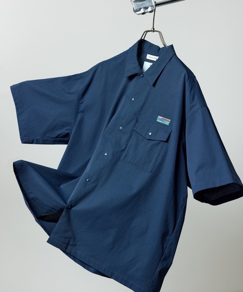 「FREAK'S STORE」 半袖シャツ MEDIUM ブラック メンズ_画像4